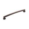 Bridges Pull 192mm Center to Center Oil-Rubbed Bronze Highlighted Hickory Hardware P3236-OBH