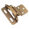3/8" Offset Partial Wrap Self-Closing Hinge Antique Brass Hickory Hardware P61030F-AB