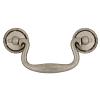 Manor House Bail Pull 3" Center to Center Silver Stone 10/Pack Hickory Hardware P8049-ST-10B