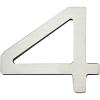 Paragon #4 House Number Stainless Steel Atlas Homewares PGN4-SS