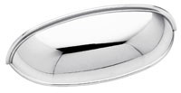 Cup Pulls Cup Pull 64mm/3" Center to Center Polished Chrome Liberty Hardware PN1053-PC-C