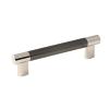 Esquire Pull 128mm Center to Center Polished Nickel/Gunmetal Amerock BP36558PNGM