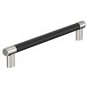 Esquire Appliance Pull 12" Center to Center Polished Nickel/Black Bronze Amerock BP54040PNBBR