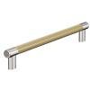 Esquire Appliance Pull 12" Center to Center Polished Nickel/Golden Champagne Amerock BP54040PNBBZ