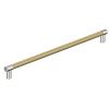Esquire Appliance Pull 24" Center to Center Polished Nickel/Golden Champagne Amerock BP54042PNBBZ
