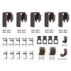 Rolling Door Bypassing Hardware Kit for Round Rail Oil Rubbed Bronze CSH QG.1312.01.07