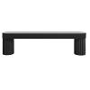 Ribbed Pull 96mm Center to Center Matte Black Hapny Home R508-MB
