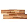 Native 3D Teak Wood Wall Panels 48/Pack Federal Brace FB-07516