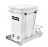Bottom Mount Single Compo+ Pull-Out Waste Container White Rev-A-Shelf RV-12KD-CKWH-S