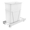 RV-9PB Single 30 Quart Bottom Mount Waste Container 3/4 Extension White Rev-A-Shelf RV-9PB