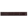 28" Universal Coat & Hat Hook Rail Cocoa Wood Grain with Oil-Rubbed Bronze Hickory Hardware S077224-CO10B