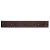 28" Universal Coat & Hat Hook Rail Cocoa Wood Grain with Vintage Bronze Hickory Hardware S077224-COVB