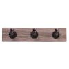 18" Pipeline Single Prong Hook Rail Light Rustic Wood Grain with Vintage Bronze Hickory Hardware S077228-LRVB