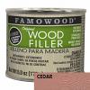 FamoWood 36141108 Wood Filler, Solvent Based, Cedar, 6 oz (1/4 Pint)