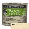 FamoWood 36141144 Wood Filler, Solvent Based, White, 6 oz (1/4 Pint)