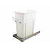 SCB 10" Single 35 Quart Bottom Mount Waste Container White Knape and Vogt SCB10-1-35WH