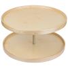 28" Signature Series Full Round Lazy Susan Bulk Pack 12 Trays/6 Poles Pre-Finished Birch/Maple Century Components SIG28FRPF-BP