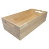 Straightline Wooden Box with Grip Holes 8-3/8" x 16-11/16" x 4-5/16" Birch Kessebohmer