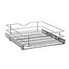 Simply Put 17" Single Tier Pullout Basket with Soft-Close Frosted Nickel Knape and Vogt SP-MUBSC-17-FN