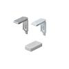 Stainless Steel Thin Heavy Shelf Clip White Sugatsune SPE-FB20S-WH