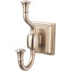 Stratton Bath Double Hook 5-1/8" Long Brushed Bronze Top Knobs STK2BB