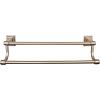 Stratton Bath Double Towel Bar 18" Center to Center Brushed Bronze Top Knobs STK7BB