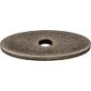 Sanctuary Oval Backplate 1-1/4" Dia Pewter Antique Top Knobs TK58PTA