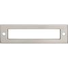 Lynwood Hollin Backplate 3-3/4" Center to Center Brushed Satin Nickel Top Knobs TK924BSN