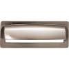 Lynwood Hollin Cup Pull 3-3/4" Center to Center Brushed Satin Nickel Top Knobs TK937BSN