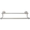 Tuscany Bath Double Towel Bar 18" Center to Center Brushed Satin Nickel Top Knobs TUSC7BSN