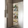 19" x 64-3/8" Tandem Solo Arena Style Pantry Pull-Out with 6 Shelves Chrome/Anthracite Kessebohmer