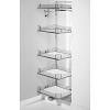 19" x 64-3/8" Tandem Solo Arena Classic Pantry Pull-Out with 6 Shelves Chrome/White Kessebohmer