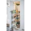 21" x 45" Tandem Arena Classic Pantry Pull-Out (4) 17-1/8" Door Shelves and (4) 20-7/8" Rear Shelves Chrome/White Kessebohmer