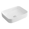 20"  Valera Rounded Rectangular Above-Counter Vitreous China Bathroom Vessel Sink White Karran VC-505-WH