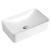 19" Valera Above-Counter Vitreous China Bathroom Vessel Sink White Karran VC-507-WH