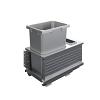 ENVI BMT Planero 15" Single 35 Quart Bottom Mount Waste Container Platinum Vauth-Sagel
