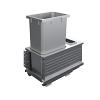 ENVI BMT Planero 15" Single 50 Quart Bottom Mount Waste Container Platinum Vauth-Sagel