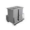 ENVI BMT Saphir 18" Double 35 Quart Bottom Mount Waste Container Platinum Vauth-Sagel