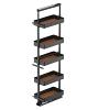 TAL Pantry Planero 12" 3 Basket Pull-Out 37-1/2" - 47-1/4" Carbon Steel Gray/Walnut Vauth-Sagel