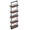 TAL Pantry Scalea 15" 3 Basket Pull-Out 37-1/2" - 47-1/4" Carbon Steel Gray/Walnut Vauth-Sagel