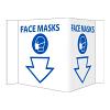 Face Masks Visi Sign Rigid Vinyl 6" X 9" National Marker VS55
