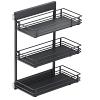 SUB Side Scalea 12" 3 Basket Base Cabinet Organizer Carbon Steel Gray Vauth-Sagel