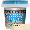 FamoWood 40042144 Wood Filler, Water Based, White, 6 oz. (1/4 Pint)