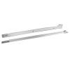 Grass 13635-08 22-3/4 (578mm) 100lb Epoxy Coated Left Hand Cabinet Member Bulk-100, Double Captive with V-Notch Mounting, White