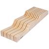 5-7/8" Wave Knife Block 9 Slot Pre-Finished Maple Century Components WKB55PF