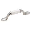 Everyday Heritage Pull 3" Center to Center White/Polished Chrome Amerock BP7624526W