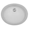 19" Seamless Undermount Acrylic Vanity Sink White Karran Q-306-White