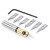 8-Piece In-Groove Insert Engraving Tool Body &amp; Knives 1/2" Shank Set Amana Tool AMS-209 