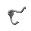 Coat and Hat Hook 1-11/16" Long with Screws Brushed Nickel Epco CH105-ZBN-2