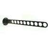 Ten Hole Steel Drop Down Valet Rod 17" with Screws Oil Rubbed Bronze Epco CH800-10-ORB